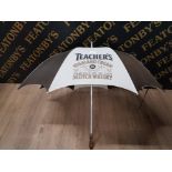 A TEACHERS WHISKY ADVERTISING UMBRELLA