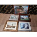 COLOUR PRINTS TO INCLUDE TWO AFTER WILLIAM HEATIN COOPER KENNETH DENTON R GALLON ETC