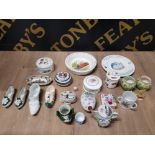 CERAMIC POWDER POTS ROYAL WORCESTER REGENCY WARE SMALL DISH WEDGEWOOD NURSERY BOWL AND PLATE SHOE