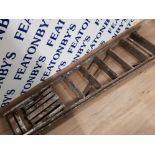 FOLDING WOODEN STEP LADDERS