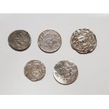 5 SILVER OTTOMAN ISLAMIC ARABIC MEDIEVAL COINS- RARE