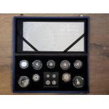 ROYAL MINT UK 2006 SILVER PROOF 13 COIN SET INCLUDING MAUNDY SET OF 4 FOR THE QUEENS 80TH BIRTHDAY
