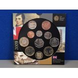 ROYAL MINT 2009 UNCIRCULATED COIN YEAR SET, COMPLETE WITH KEW GARDENS IN ORIGINAL PACK OF ISSUE