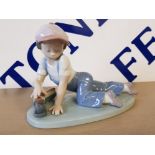 LLADRO FIGURE 7619 ALL ABOARD FROM THE COLLECTORS SOCIETY WITH ORIGINAL BOX
