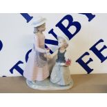 NAO BY LLADRO FIGURE 1979 MY TWO GIRLS PICKING FLOWERS