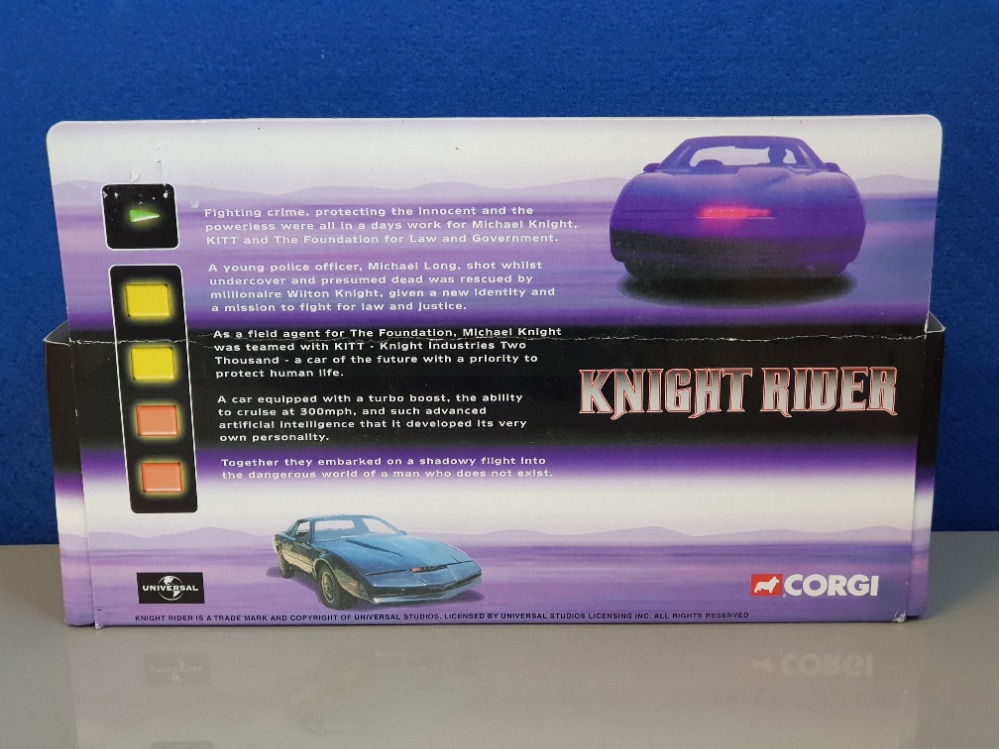 CORGI KNIGHT RIDER DIE CAST VEHICLE IN ORIGINAL BOX WITH FIGURE - Bild 3 aus 5