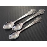 3 ROLEX TABLE SPOONS, BUTCHERER OF SWITZERLAND INTERLAKEN, ST. MORITZ AND LUGANO