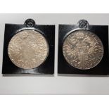 2 SILVER AUSTRIAN TALERS 1780 X