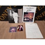 ELVIS PRESLEY 1970S VINTAGE PHOTOS ONE BY PHOTOGRAPHER JIM CURTIN PHOTOGRAPHER JIM REID LETTER AND