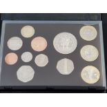 ROYAL MINT 2009 PROOF COIN YEAR SET, COMPLETE INCLUDING KEW GARDENS 50P IN ORIGINAL CASE OF ISSUE