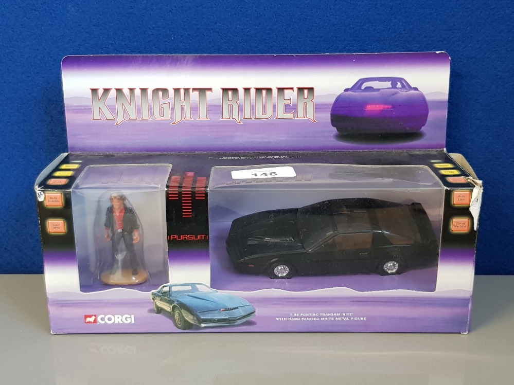 CORGI KNIGHT RIDER DIE CAST VEHICLE IN ORIGINAL BOX WITH FIGURE