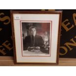 VINCENT PRICE 1911- 1993 AMERICAN ACTOR SIGNED AND FRAMED PUBLICITY PHOTO FROM THE KEYS OF THE