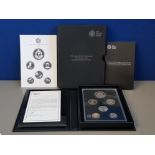 UK ROYAL MINT 2014 COMMEMORATIVE PROOF SET OF 7 COINS IN ORIGINAL CASE WITH CERTIFICATE OF