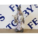 LLADRO FIGURE 1451 GEISHA GIRL TERUKO WITH ORIGINAL BOX