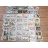 A COMPLETE SET OF 50 1962 FAMOUS DISCOVERIES AND ADVENTURES CIGARETTE CARDS BY LEAF BRANDS