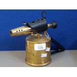 A VINTAGE BRITISH MONITOR MADE BRASS BLOW TORCH