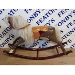 VINTAGE HAND PAINTED CHILDS ROCKING HORSE