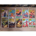 TEN VINTAGE CLASSICS ILLUSTRATED COMICS, ISSUES 21 - 30, INCLUDES FAMOUS TITLES SUCH AS TREASURE