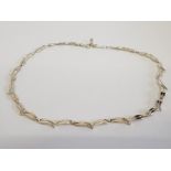 SILVER ORNATE NECKLACE 11.2 G