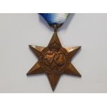 UK MEDAL ATLANTIC STAR 1939-45, ORIGINAL WITH RIBBON