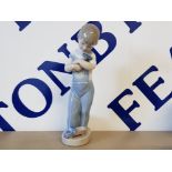 LLADRO FIGURE 4897 MECHANIC BOY WITH HAMMER AND TRUCK