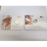 2 ROYAL MINT UK COINS BOTH DIFFERENT IN UNOPENED SEALED OFFICIAL PACKS