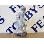 LLADRO FIGURE 1449 GEISHA GIRL MAYUMI PICKING FLOWERS