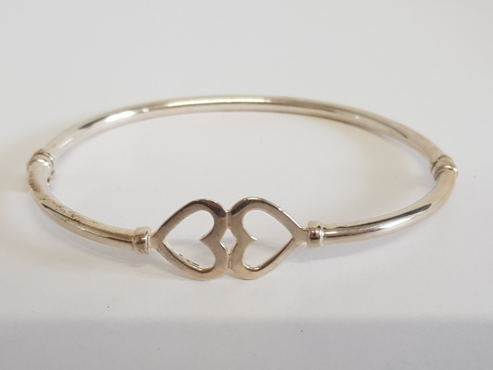 SILVER DOUBLE HEAT BANGLE 8.5 G