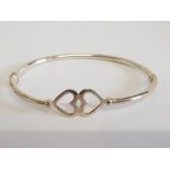 SILVER DOUBLE HEAT BANGLE 8.5 G