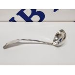 A GEORGE IV SILVER LADLE BY JAMES HOWDEN AND CO EDINBURGH 1827 INITIALLED B 51.2G