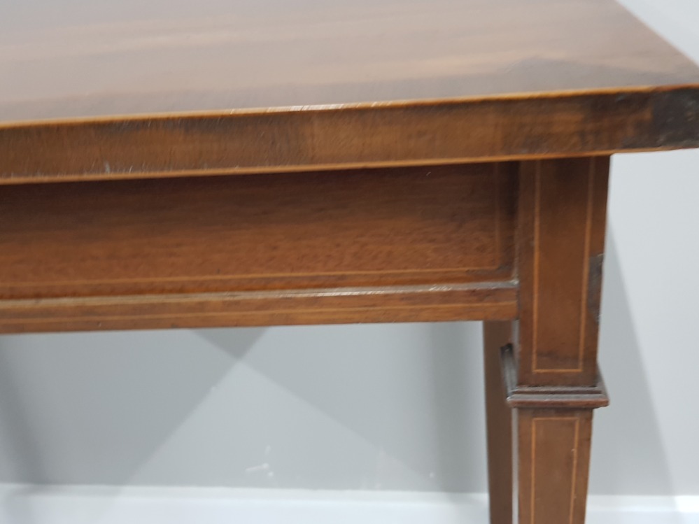 RECTANGULAR SHAPED INLAID MAHOGANY SIDE TABLE, 73 X 77 X 49CM - Image 3 of 3