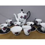 15 PIECE ROYAL ALBERT COFFEE SET, MASQUERADE PATTERN