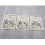 A SET OF THREE EDWARDIAN PUNCH MAGAZINES DATED MARCH 10 AND JUNE 30 1909