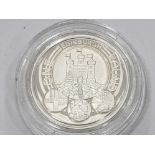 UK ROYAL MINT 2011 ONE POUND EDINBURGH CASTLE SILVER PROOF COIN IN CASE OF ISSUE WITH CERTIFICATE OF