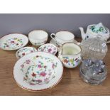 SELECTION OF ROYAL WORCESTER ASTLEY CHINA PLUS WADE TEAPOT ETC