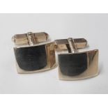 PAIR OF SILVER CUFFLINKS, 11.1G, BOXED