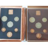 2 UK PROOF SETS 1974 X6 AND 1971 X6 COINS IN ORIGINAL PACKING MINT AND SEALED C.O.A