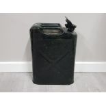 BLACK 20L STEEL JERRY CAN