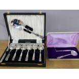 2 EPNS COMPLETE CUTLERY SETS INCLUDING A WELL PRESENTED FORK AND SPOON SET BOTH IN ORIGINAL CASES
