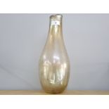 A BRITISH STUDIO ART GLASS VASE BY NICK ORSLER TITLED BREATHING SPACE DATED 1986 SIGNED