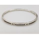 SILVER RENNIE MACKINTOSH SLAVE BANGLE 12.2G