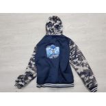 GENTS GAMERS SONIC THE HEDGEHOG HOODIE WITH URBAN CAMO ARMS AND HOOD, SIZE XL