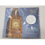 UK ROYAL MINT 2015 BIG BEN 100 POUND SILVER CREW COIN, STILL SEALED