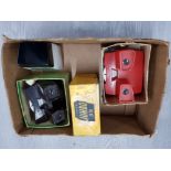 3D VIEW MASTER PLUS 6 REELS, 3D BAKELITE VIEW MASTER PLUS 6 REELS, AGFA COLOUR SLIDE VIEWER AND