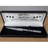 CHARLES RENNIE MACKINTOSH LETTER OPENER, HOUSED IN ORIGINAL BOX