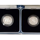 2 ONE POUND COINS INCLUDING 1995 WELSH MINTAGE 40,000 925 SILVER PROOF IN ORIGINAL BOX AND PACKING