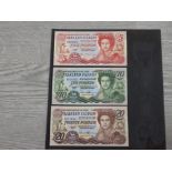 BANKNOTES FALKLAND ISLANDS 2005 £5 2011 £10 AND 2005 £20 UNCIRCULATED