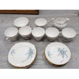 20 PIECES OF ROYAL OSBORNE FLORAL TEA CHINA