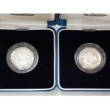 2 SILVER PROOF UK 1 POUND COINS INCLUDING 2003 SILVER PROOF 925 IN ORIGINAL CASE AND PACKING COA