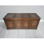 VINTAGE MAHOGANY BLANKET BOX 52CM X 121CM X 47CM